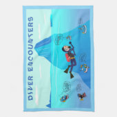 FUNNY SCUBA DIVER FISH ENCOUNTER. THEEDOEK (Verticaal)