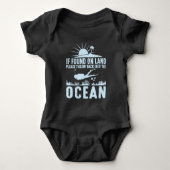 Funny Scuba Diver Gift Swimming Passion Romper (Voorkant)