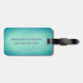 FUNNY SCUBA DIVER UNDERWATER GIRL, DIVERT GIFT BAGAGELABEL (Achterkant horizontaal)