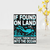 Funny Scuba Diving Art For Men Women Scuba Dive Sc Kaart (Gele Bloem)