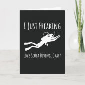 Funny Scuba Diving Cards Ocean Divers Snorkeling Kaart (Voorkant)