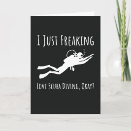 Funny Scuba Diving Cards Ocean Divers Snorkeling Kaart