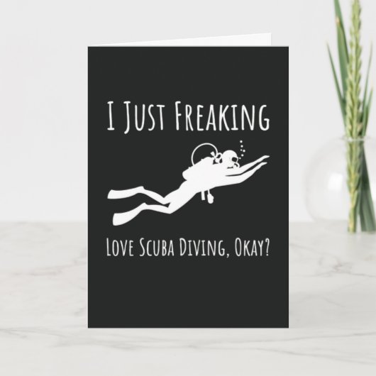 Funny Scuba Diving Cards Ocean Divers Snorkeling Kaart (Voorkant)