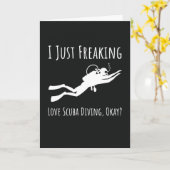 Funny Scuba Diving Cards Ocean Divers Snorkeling Kaart (Gele Bloem)
