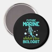 Funny Scuba Diving Gift Dive Biology Future Marine Magneet (Voorkant / Achterkant)