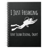 Funny Scuba Diving Gifts For Her Humor Snorkeling Notitieboek (Voorkant)