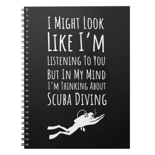 Funny Scuba Diving Gifts For Him Humor Snorkeling  Notitieboek (Voorkant)