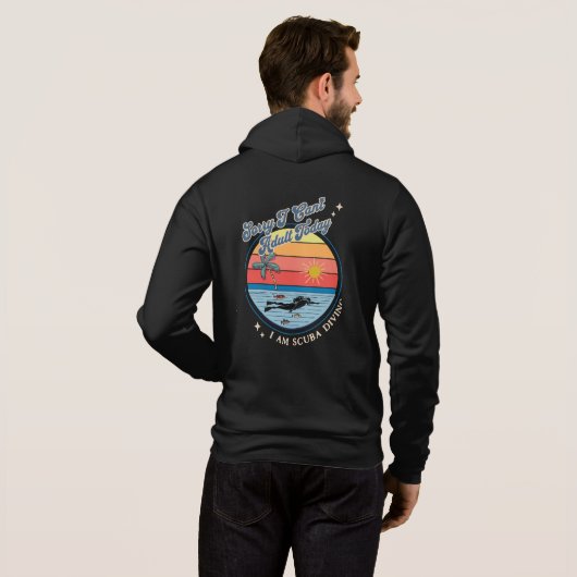 Funny Scuba Diving Hoodie (Achterkant volledig)