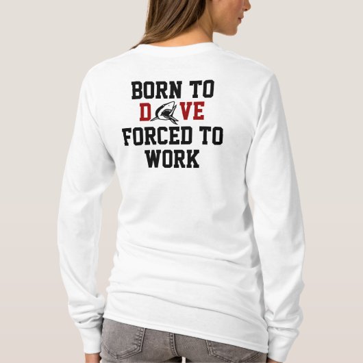 Funny scuba diving humor t-shirt (Achterkant)