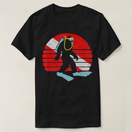 Funny SCUBA Diving Retro Dive Flag T-shirt (Design voorkant)
