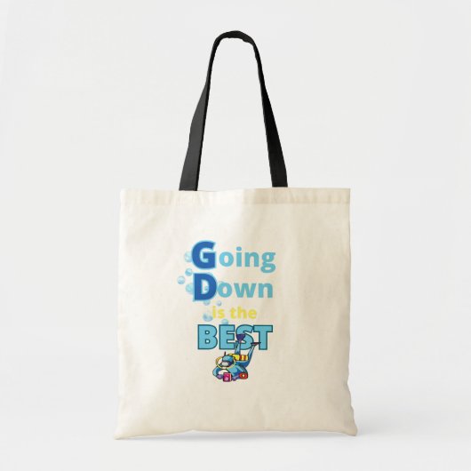 Funny Scuba Diving Tote Bag (Voorkant)