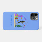 Funny scuba-duiker en cartoon van zee Case-Mate iPhone case (Achterkant (horizontaal))