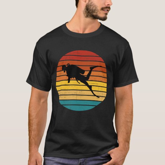 Funny Scuba duikt onder water T-shirt (Voorkant)