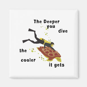 Funny SCUBA Magneet