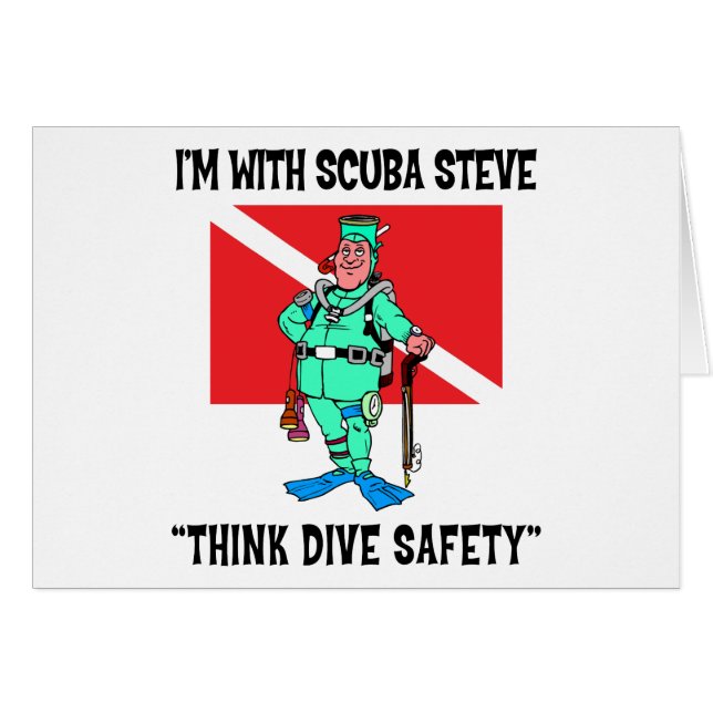 Funny SCUBA Steve (Voorkant Horizontaal)