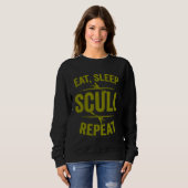 Funny Scull Rowing Gift for Boat Kayak Crew Lover Trui (Voorkant volledig)