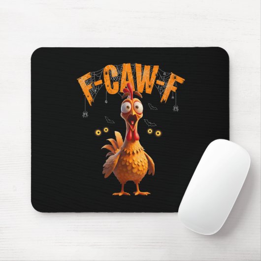 Funny Sder Web Chicken F-caw-f Muismat (Met muis)