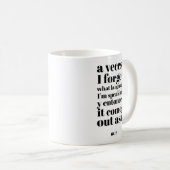 Funny Se Habla Spanglish Latino Black White Koffiemok (Voorkant rechts)