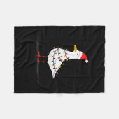 Funny Seagull Christmas Graphics Animal Lights Lov Fleece Deken (Voorkant (Horizontaal))