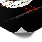 Funny Seagull Christmas Graphics Animal Lights Lov Poster (Hoek)