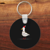 Funny Seagull Christmas Graphics Animal Lights Lov Sleutelhanger (Voorkant)