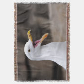 FUNNY Seagull Deken (Voorkant Verticaal)