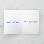 Funny seagull met Franse friet cartoon Kaart (Binnen)