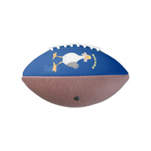 Funny seagull met Franse frieten cartoon American Football