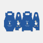 Funny seagull met Franse frieten cartoon Bedankdoosjes (Uitgevouwen)