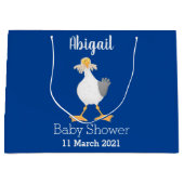 Funny seagull met Franse frieten cartoon Groot Cadeauzakje (Voorkant)