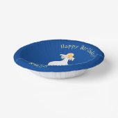 Funny seagull met Franse frieten cartoon Papieren Kommen (Gebogen)