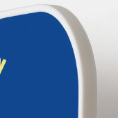 Funny seagull met Franse frieten cartoon Pickleball Paddle (Links Detail)