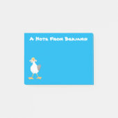 Funny seagull met Franse frieten cartoon Post-it® Notes (Voorkant)