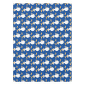 Funny seagull met Franse frieten cartoon Tafelkleed (Voorkant)