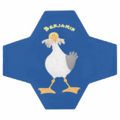 Funny seagull met Franse frieten cartoon Voetbal (Enkel)