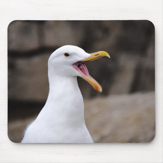 FUNNY Seagull Muismat (Voorkant)
