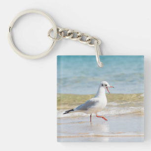 Funny seagull sleutelhanger