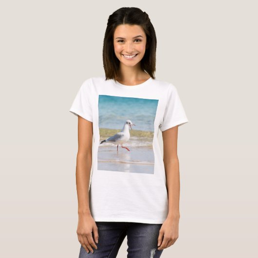 Funny seagull t-shirt (Voorkant volledig)