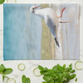 Funny seagull theedoek (Gevouwen)