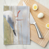 Funny seagull theedoek (Quarter Fold)