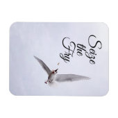 Funny Seagull Zee Bird Pun French Fry Carpe Diem Magneet (Horizontaal)