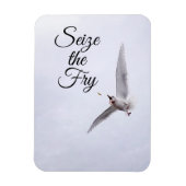 Funny Seagull Zee Bird Pun French Fry Carpe Diem Magneet (Verticaal)