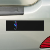 Funny seahorse bumpersticker (Op auto)