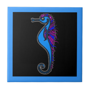 Funny seahorse tegeltje