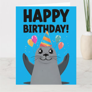 Funny Seal Birthday Puns - SEAL-ously geweldig Kaart