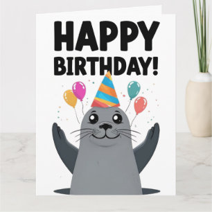 Funny Seal Birthday Puns - SEAL-ously geweldig Kaart