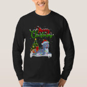 Funny Seal Dierenvriend Xmas Lighting Seal T-shirt (Voorkant)