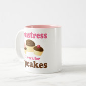 Funny Seamstress Tweekleurige Koffiemok (Voorkant links)