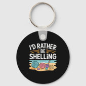 Funny Seashell Design For Men Women Sea Shell Seas Sleutelhanger (Voorkant)