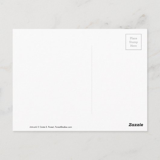 Funny Seashell die het Selfie-systeem van de mobie Briefkaart (Achterkant)